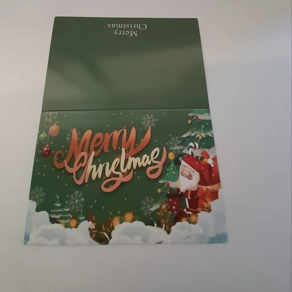 Festive Christmas Greeting Cards Set - Red and Green 6 Set